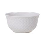 Bowl em Porcelana New Bone Losango Branco Lyor