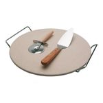 Jogo 4 Peças Easy Grill para Pizza Cerâmica e Inox Dynasty