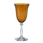 Taça Unitária Água Cristal Ângela Marrom 350 ml Bohemia