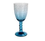 Taça Acrílico Azul Detalhes de Bolhas e Bolas Entrecasa