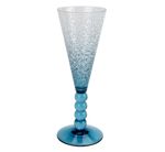 Taça Champanhe Acrílico  Azul  Detalhes de Bolhas Entrecasa