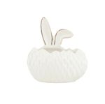 Pote em Porcelana Orelha Branco Cromus