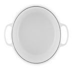 Panela Redonda 26 cm Signature Pegador Dourado Branco Le Creuset