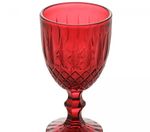Taça de Água Greek 320 ml Vermelha Vidro Wolff