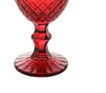 Taça de Água Greek 320 ml Vermelha Vidro Wolff