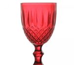Taça de Água Greek 320 ml Vermelha Vidro Wolff