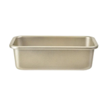 Forma de Pão 13X23 cm Dourado Retangular Aço Carbono Kenya 