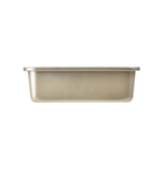 Forma de Pão 13X23 cm Dourado Retangular Aço Carbono Kenya 