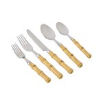 Faqueiro 30 peças Bamboo Plástico Inox Kenya
