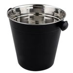 Balde de Gelo Open Bar Inox Preto 1,25 L Dynasty