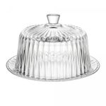 Queijeira Cristal Radial com Tampa 20 cm Lyor
