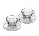 Jogo 2 Xícaras de Café com Pires Radial 70 ml Lyor