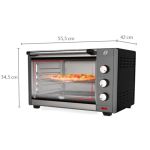 Forno Elétrico 45 L Grafite 220 V Convecção Oster