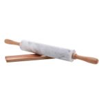Rolo para Massa Mármore e Bambu Marin 44,5x6 cm Lyor
