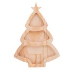 Petisqueira Árvore de Natal Madeira Pinus 28x20 cm Woodart