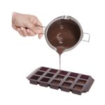 Mini Panela 11 cm Banho Maria Aço Inox Ghidini