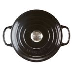Panela Redonda 24 cm Signature Black Onyx Le Creuset