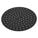 Tapete Protetor Silicone Air Fryer Redondo Preto 18 cm Lyor