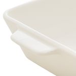 Refratário Porcelana com Alça Basic Branco 34x20,5 cm Lyor