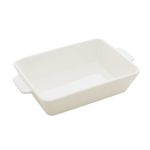 Refratário Porcelana com Alça Basic Branco 28x16,5 cm Lyor