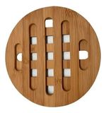 Descanso de Panela de Bambu Redondo 18 cm 