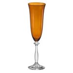 Taça Unitária Champanhe Cristal Ângela Marrom 190 ml Bohemia