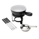 Aparelho para Fondue Com 8 Peças Preto Cerâmica Lyor