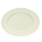 Prato Raso Grace Porcelana Branco 27 cm Wolff