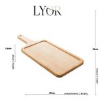 Tábua para Servir de Bambu 39x15x1,6 cm Lyor