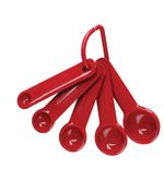 Conjunto Colheres Medidoras 5 Peças Vermelhas KitchenAid