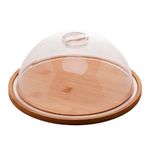 Queijeira de Bambu com Tampa de Plástico 23,5 cm Lyor