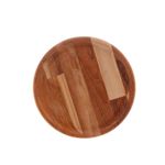 Prato de Sobremesa Madeira Teca 20 cm Woodart