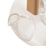 Chaleira de Vidro Borossilicato Alça de Bambu 800 ml Wolff