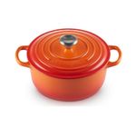 Panela Redonda 22 cm Signature Laranja Le Creuset