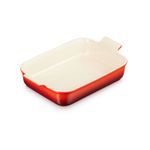 Travessa Retangular 26 cm Heritage Vermelho Le Creuset