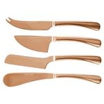 Jogo 4 Facas Lorraine para Queijo Inox Cobre Fracalanza