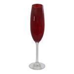 Jogo 6 Taças Champanhe Gastro Cristal 220 ml Carmim Bohemia