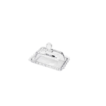 Manteigueira Cristal de Chumbo Pearl 11x7 cm Wolff
