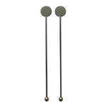 Jogo 2 Misturadores Bolinha para Drink Inox Preto Fracalanza