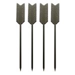 Jogo 4 Peças Aperitivo Flexa Inox Preto Fracalanza