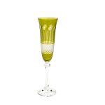 Jogo 6 Taças para Champanhe Lapidada 190 ml Alexandra Safira Bohemia