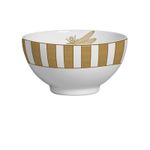 Jogo 6 Bowls Cereal Listrado Eldorado Scalla Cerâmica