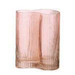 Vaso Rosa em Vidro 23,5 cm Mart