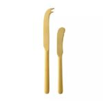 Conjunto Faca para Queijo e Patê Ouro Maxwell & Williams