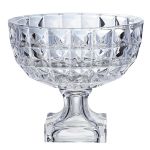 Centro de Mesa com Pé Cristal 24,5 cm Aquamarine L'Hermitage