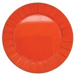 Sousplat de Plástico Laranja 33 cm