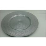 Jogo 4 Sousplats 33 cm Prata
