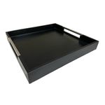 Bandeja Quadrada Preta para Servir 40 cm Tramontina