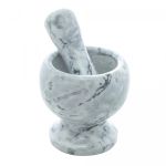 Pilão Mármore com Socador Cinza 11x11 cm Wolff