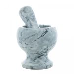 Pilão Mármore com Socador Cinza 11x11 cm Wolff